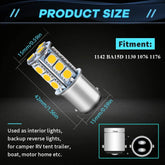 Alopee Pack of 12  1076 LED Bulb for RV Warm White 1142 LED Bulb DC 12V LED RV Light Bulbs for 1004 1076 1142 BA15D RV LED Bulbs Interior Camper Light Bulbs Trailer Boat Light Bulbs